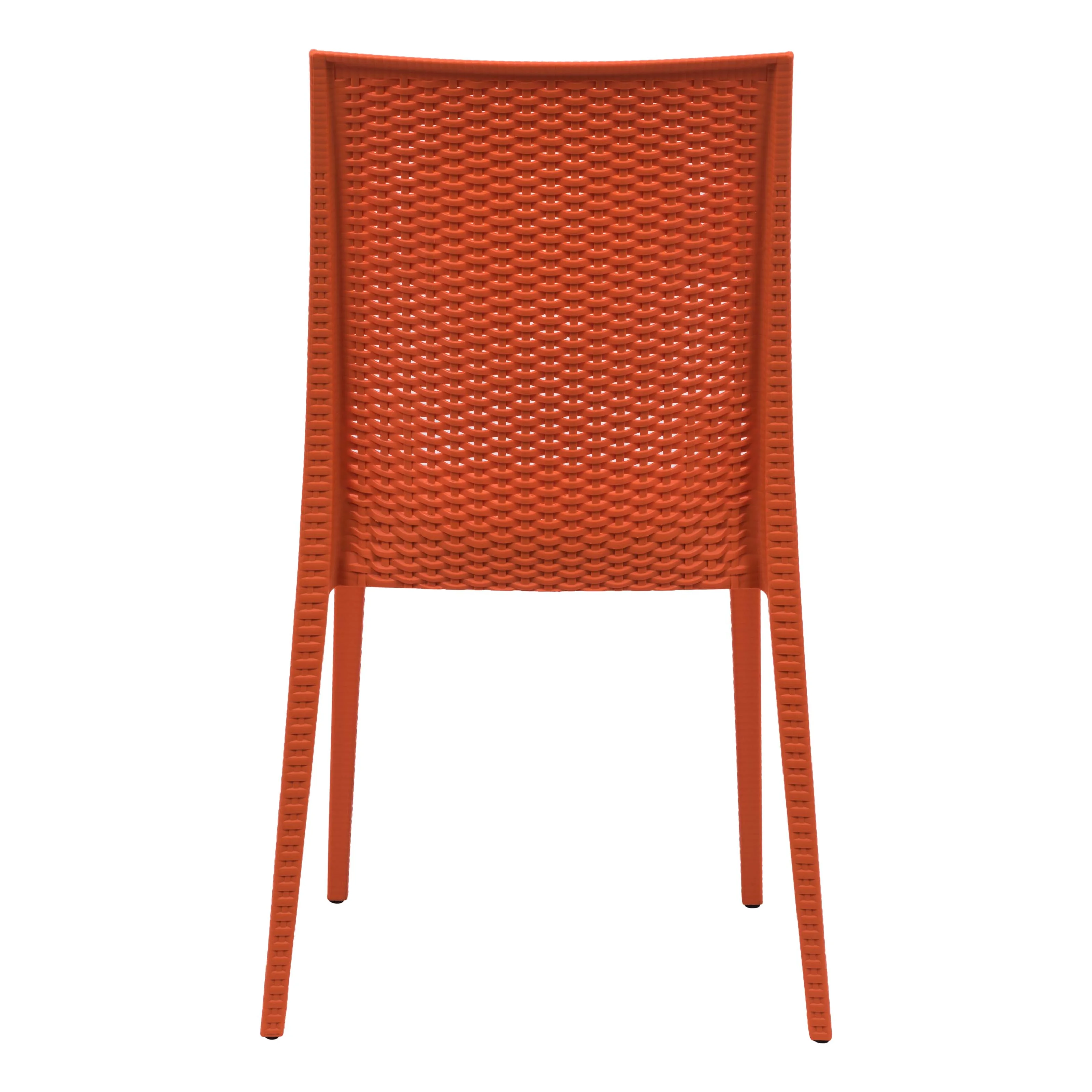 Weave Mace Indoor/Outdoor Dining Chair (Armless), Set of 4
